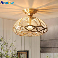 Plafonnier LED doré rustique. | Marco Lucetti Ceiling Light