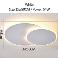 Plafonnier LED Double Lighty Design | Marco Lucetti 50cm