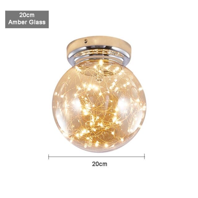 Plafonnier LED Duna - Design Moderne & Élégant | Marco Lucetti 20cm - Ambre