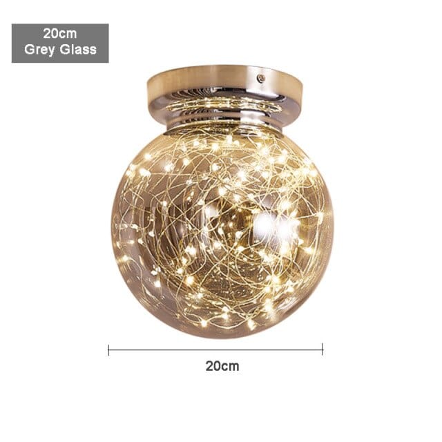 Plafonnier LED Duna - Design Moderne & Élégant | Marco Lucetti 20cm - Gris