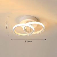 Plafonnier LED Dunkian en métal croisé | Marco Lucetti Blanc / Chaude