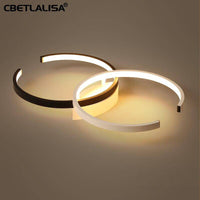 Plafonnier LED Duo Circle Noir & Blanc | Marco Lucetti