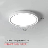 Plafonnier LED Élégance Circulaire | Marco Lucetti LED L blanche 3 couleurs