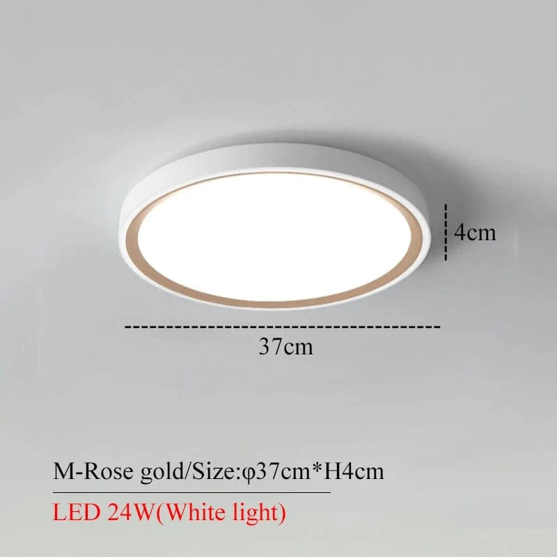 Plafonnier LED Élégance Circulaire | Marco Lucetti Lumière blanche dorée M