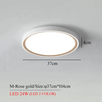 Plafonnier LED Élégance Circulaire | Marco Lucetti Or M LED 3 couleurs