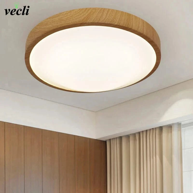 Plafonnier LED : Élégance et modernité pour chaque pièce | Marco Lucetti Bois / Blanc chaud / 12W