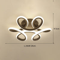 Plafonnier LED élégant en métal Diena | Marco Lucetti