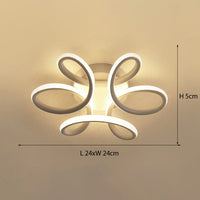 Plafonnier LED élégant en métal Diena | Marco Lucetti Blanc - 24x24cm - 16W / Chaude