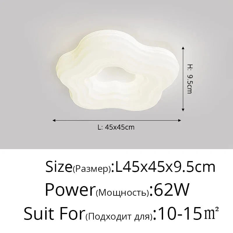 Plafonnier LED élégant et épuré pour salle à manger | Marco Lucetti DY-6230 L45x45cm 62W 1 / 3 couleurs sans télécommande