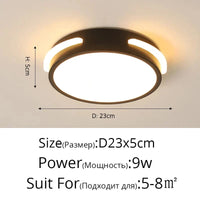 Plafonnier LED en acrylique pour éclairer votre intérieur | Marco Lucetti YH1959 Rond 9W / Blanc chaud Pas de télécommande