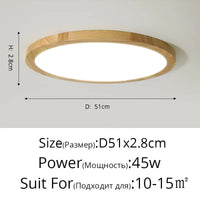 Plafonnier LED en bois authentique pour éclairage intérieur - Lumin'Wood | Marco Lucetti