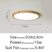 Plafonnier LED en bois authentique pour éclairage intérieur - Lumin'Wood | Marco Lucetti