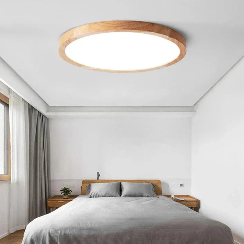 Plafonnier LED en bois authentique pour éclairage intérieur - Lumin'Wood | Marco Lucetti