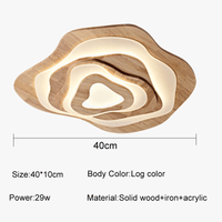 Plafonnier LED en bois de design japonais moderne et décoratif | Marco Lucetti