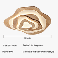 Plafonnier LED en bois de design japonais moderne et décoratif | Marco Lucetti