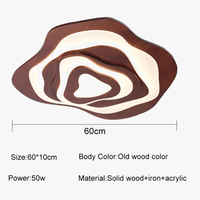 Plafonnier LED en bois de design japonais moderne et décoratif | Marco Lucetti