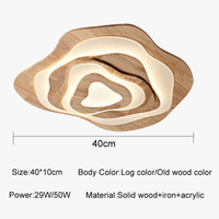 Plafonnier LED en bois de design japonais moderne et décoratif | Marco Lucetti