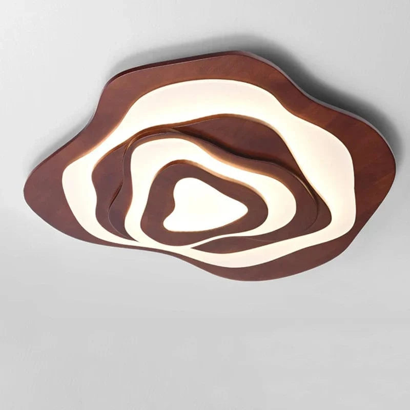 Plafonnier LED en bois de design japonais moderne et décoratif | Marco Lucetti