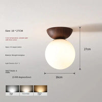 Plafonnier LED en bois design | Marco Lucetti 3 couleurs D