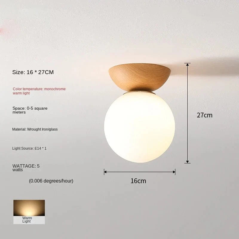 Plafonnier LED en bois design | Marco Lucetti Lumière chaude A