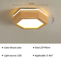 Plafonnier LED en bois design moderne | Marco Lucetti