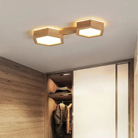 Plafonnier LED en bois design moderne | Marco Lucetti