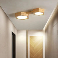 Plafonnier LED en bois design moderne | Marco Lucetti