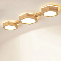 Plafonnier LED en bois design moderne | Marco Lucetti