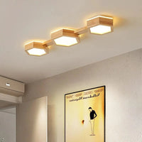Plafonnier LED en bois design moderne | Marco Lucetti