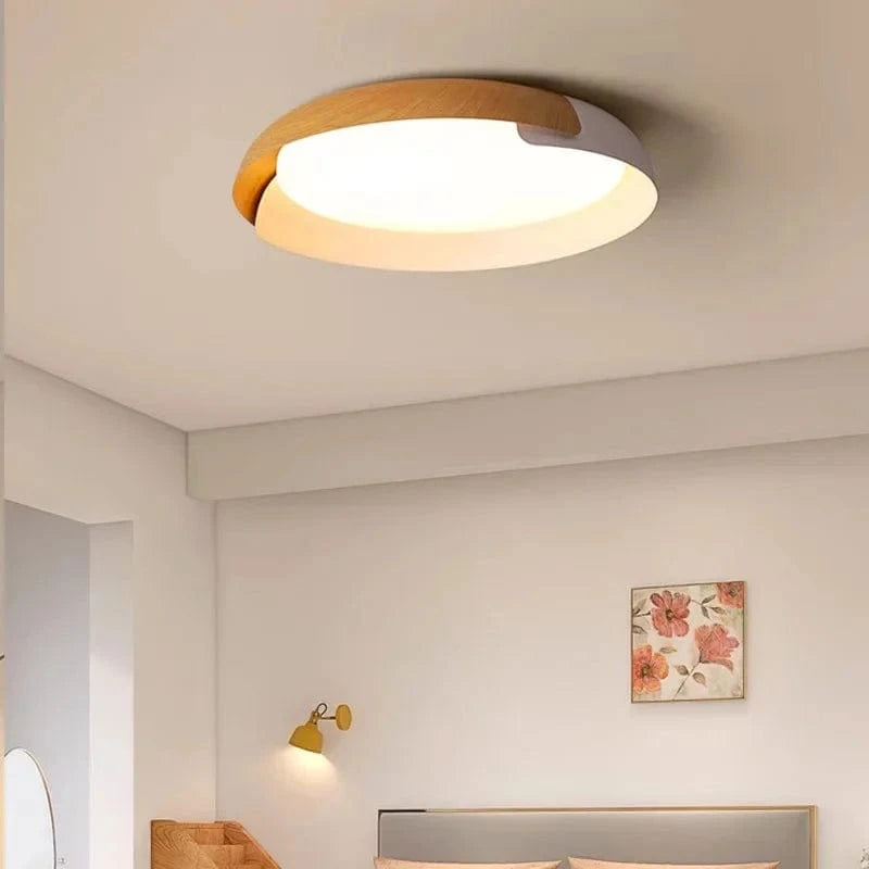 Plafonnier LED en bois design nordique contemporain | Marco Lucetti