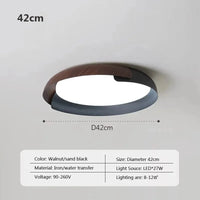 Plafonnier LED en bois design nordique contemporain | Marco Lucetti A42CM / 3 couleurs claires