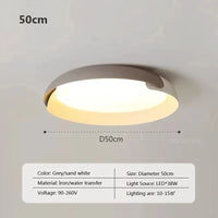 Plafonnier LED en bois design nordique contemporain | Marco Lucetti C50CM / 3 couleurs claires