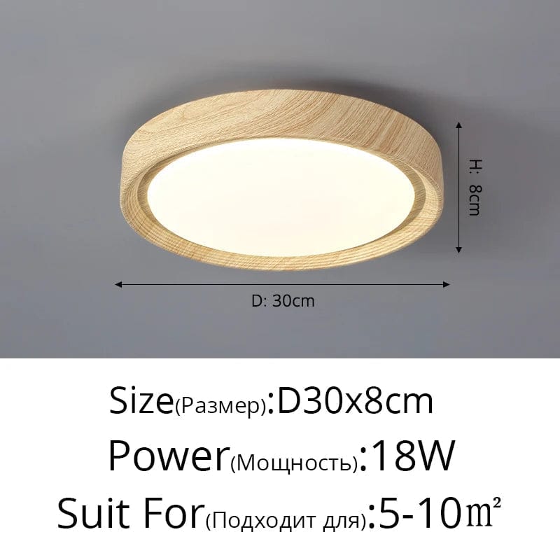 Plafonnier LED en bois : élégance pour votre décoration intérieure | Marco Lucetti