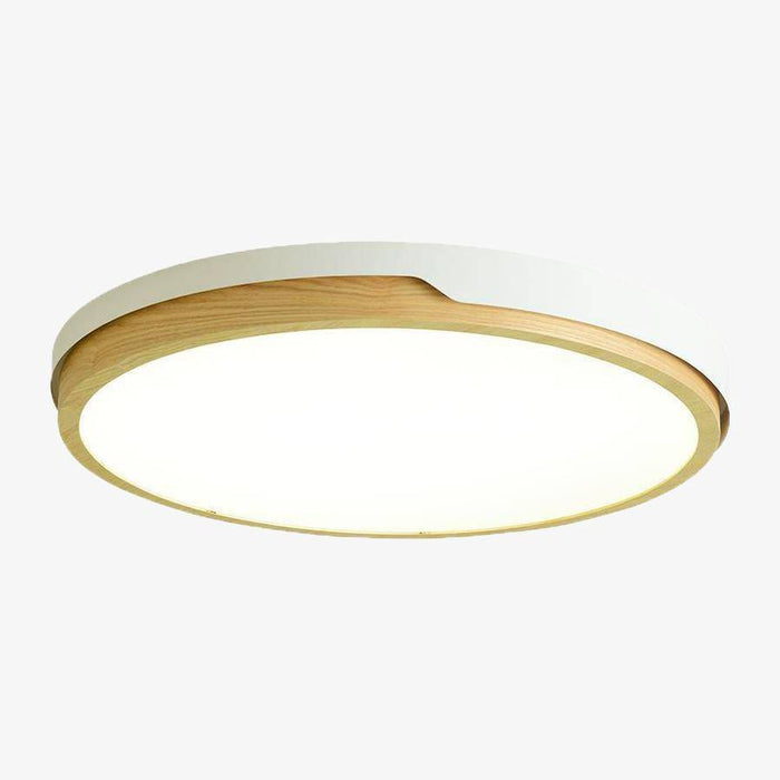 Plafonnier LED Nordic en bois et métal - Choix de coloris