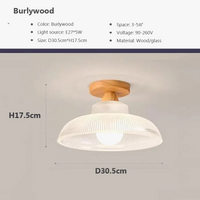 Plafonnier LED en bois massif nordique pour éclairage intérieur de qualité
