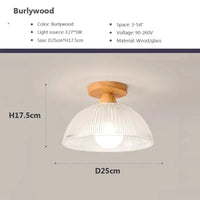 Plafonnier LED en bois massif nordique pour éclairage intérieur de qualité | Marco Lucetti B Burlywood / Blanc froid