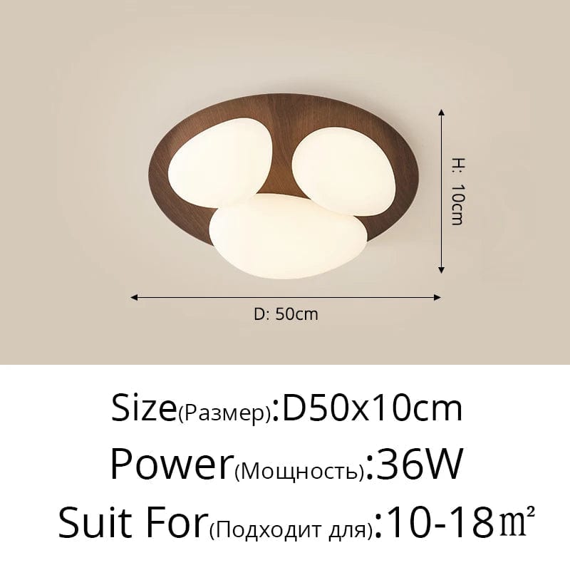 Plafonnier LED en bois moderne pour chambre et cuisine | Marco Lucetti