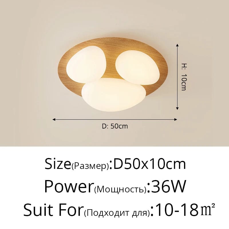 Plafonnier LED en bois moderne pour chambre et cuisine | Marco Lucetti