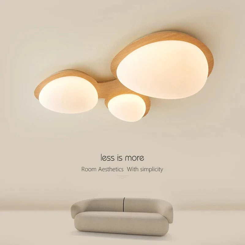 Plafonnier LED en bois moderne pour chambre et cuisine | Marco Lucetti