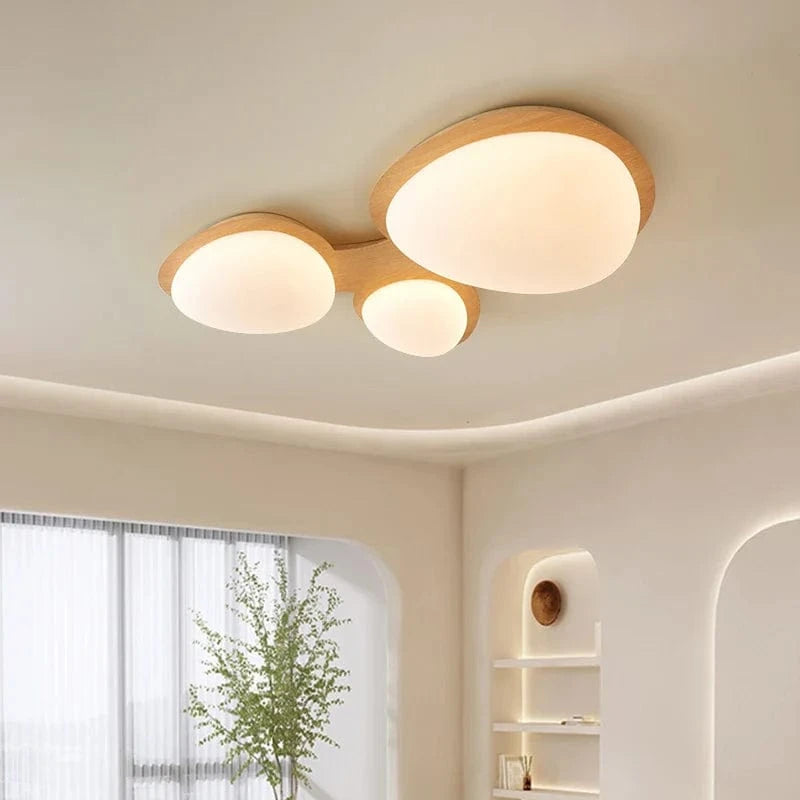 Plafonnier LED en bois moderne pour chambre et cuisine | Marco Lucetti