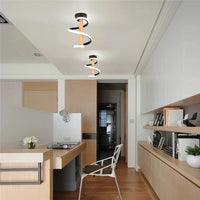 Plafonnier LED en Bois Ondulé Design Moderne - Long Tube Décoratif | Marco Lucetti