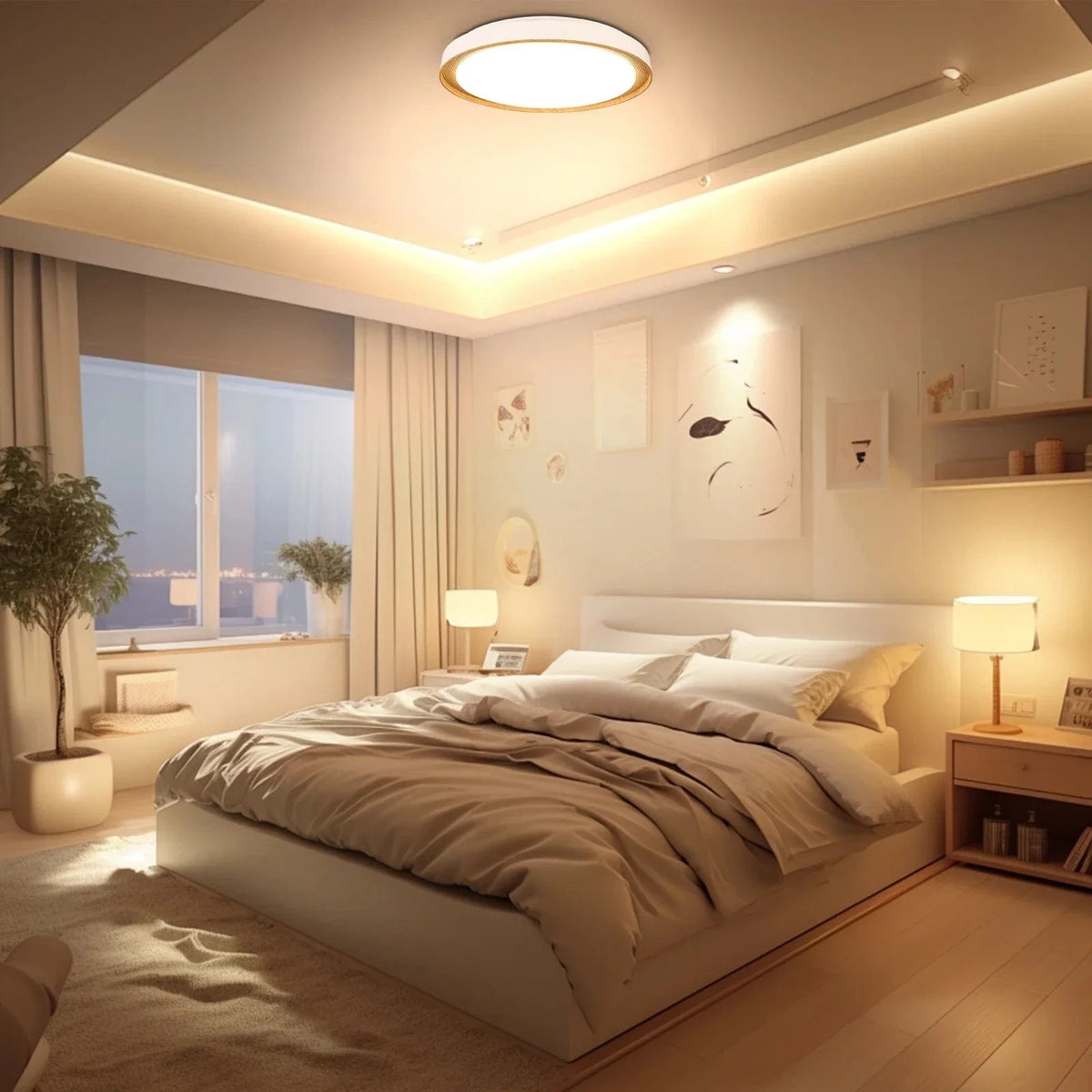 Plafonnier LED en bois pour un éclairage intérieur moderne | Marco Lucetti