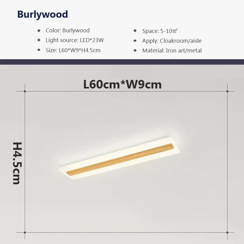 Plafonnier LED en Bois pour une Déco Élégante | Marco Lucetti