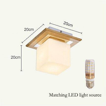 Plafonnier LED en bois - Style scandinave Square | Marco Lucetti E