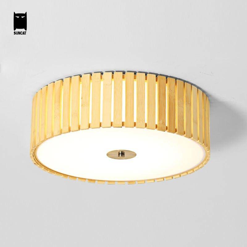 Plafonnier LED en bois Tatami | Marco Lucetti