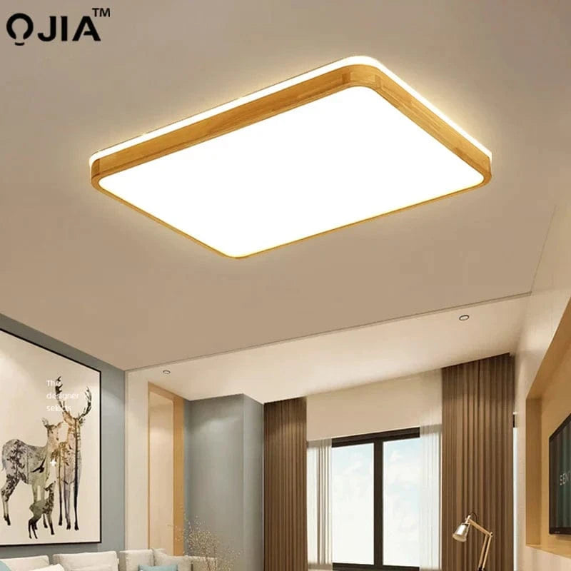 Plafonnier LED en bois véritable au design moderne - Parfait pour toutes vos pièces | Marco Lucetti