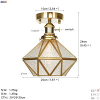 Plafonnier LED en Céramique Style Nordique et Cuivre IWHD Lamparas de Techo | Marco Lucetti