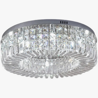 Plafonnier Led en cristal au design contemporain