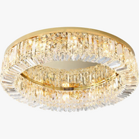 Plafonnier Led en cristal au design contemporain