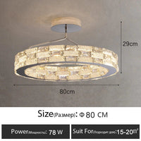 Plafonnier LED en cristal au design moderne - Luxe Illuminé | Marco Lucetti